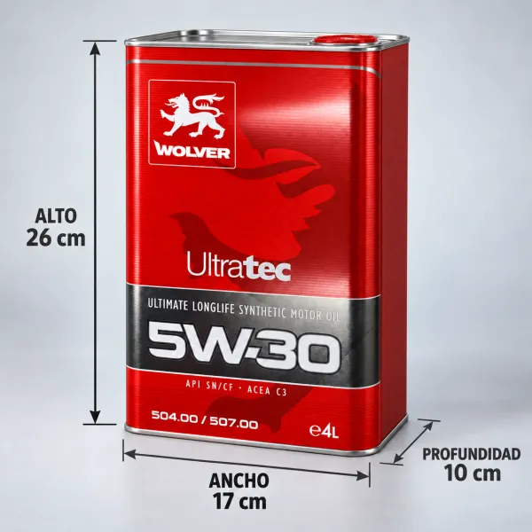 Aceite 5w30 4lt Ultratec Api Sn Cf Acea C3 Wolver Ue:4 Wolver